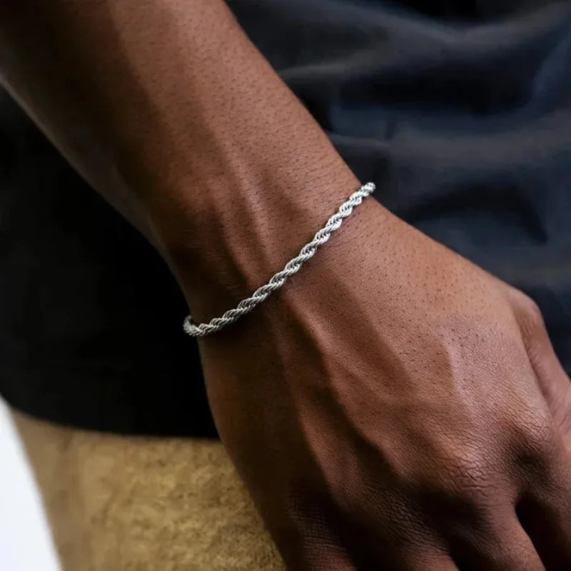 Celeste Sterling Rope Chain Bracelet