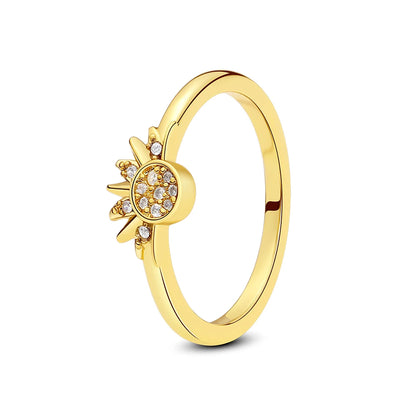 Crystal Love Crown Ring