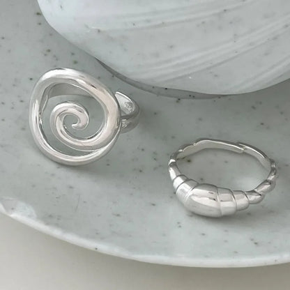 Retro Floral Sterling Ring