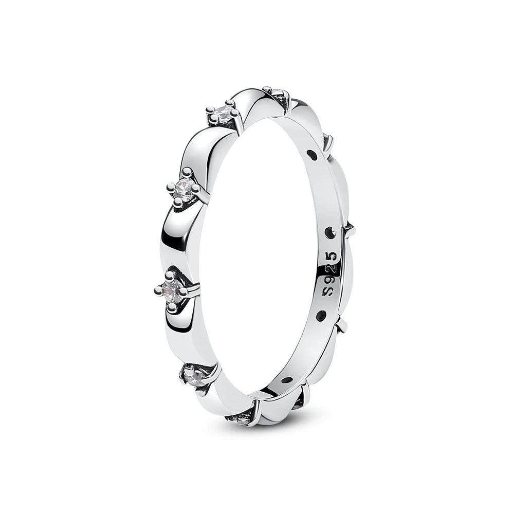 Crystal Love Crown Ring