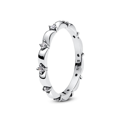 Crystal Love Crown Ring