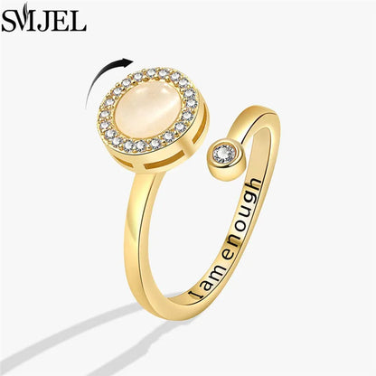 Rotating Charm Anxiety Ring