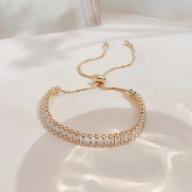 Celeste Gold Rhinestone Bracelet