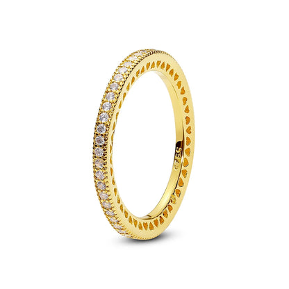 Crystal Love Crown Ring