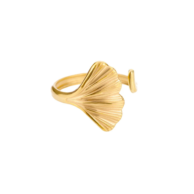 Golden Edge Open Ring