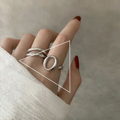 Vintage Geometric Charm Ring