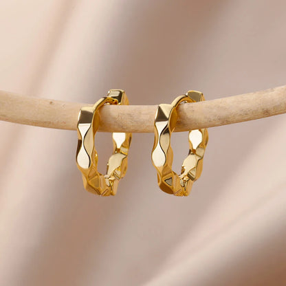 Celeste Heart Hoop Earrings