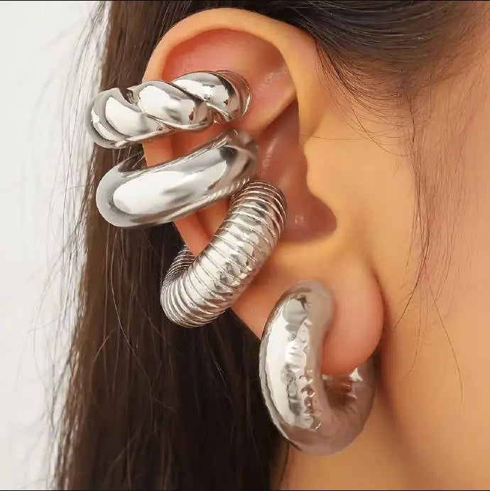 Celeste Leaf Ear Cuff Set