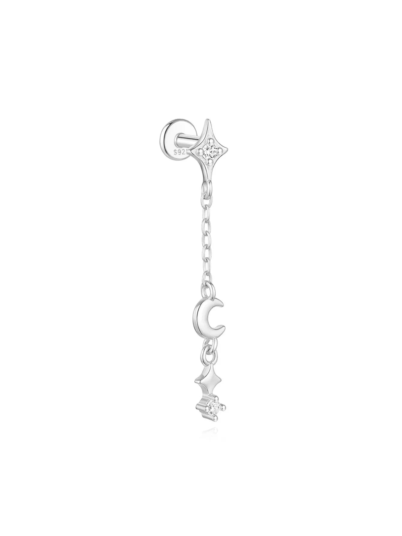 Celeste Moonstar Tassel Stud