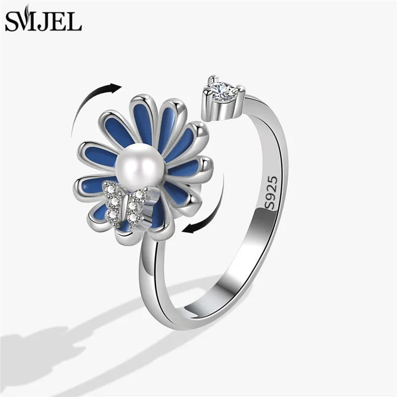 Rotating Charm Anxiety Ring