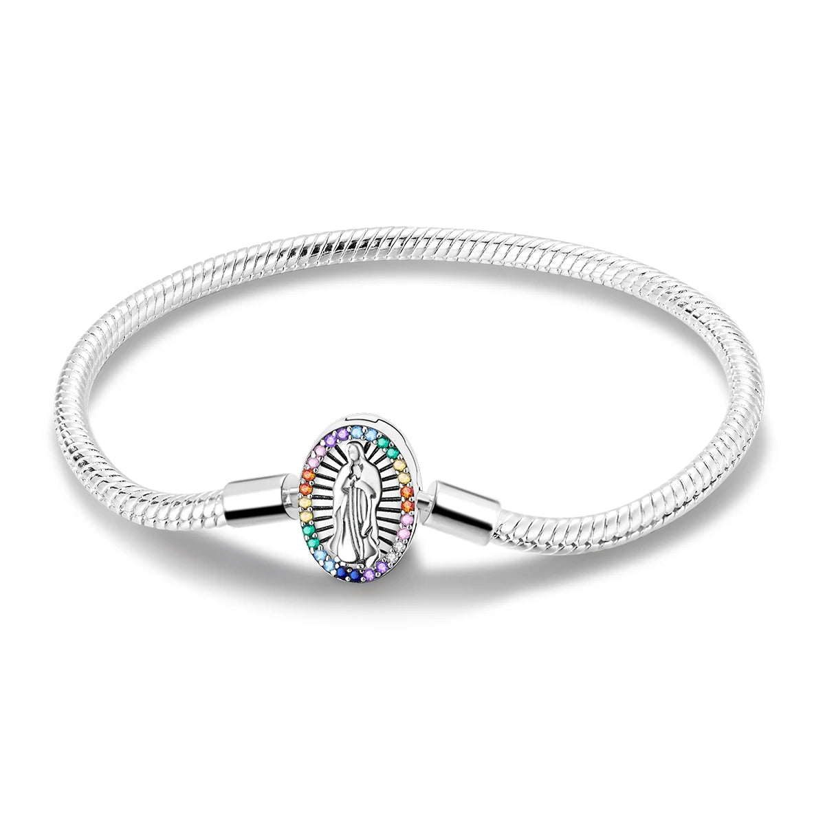 Holy Mother Heart Charm Bracelet
