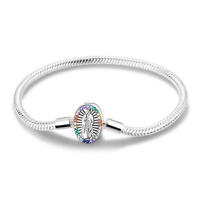 Holy Mother Heart Charm Bracelet