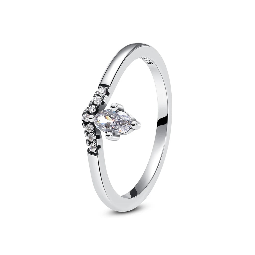 Crystal Love Crown Ring