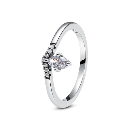 Crystal Love Crown Ring
