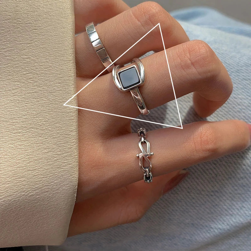Celeste Double Wave Silver Ring