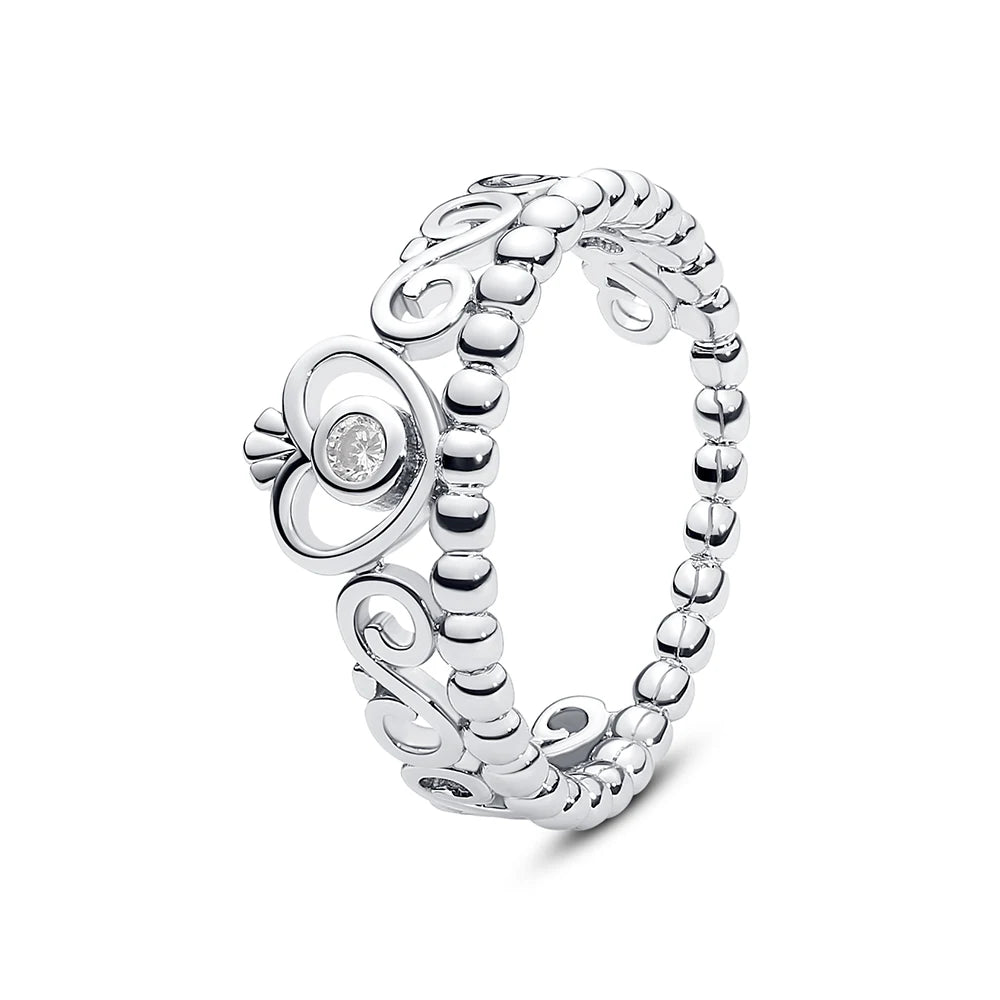 Crystal Love Crown Ring
