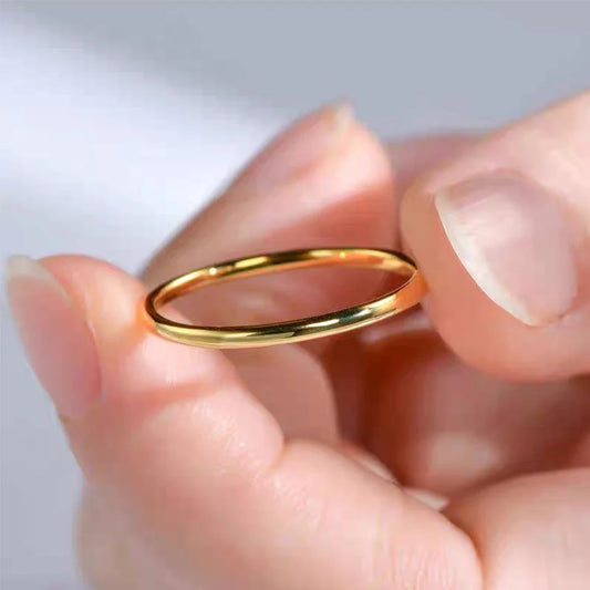 Celeste Smooth Couple Band Ring