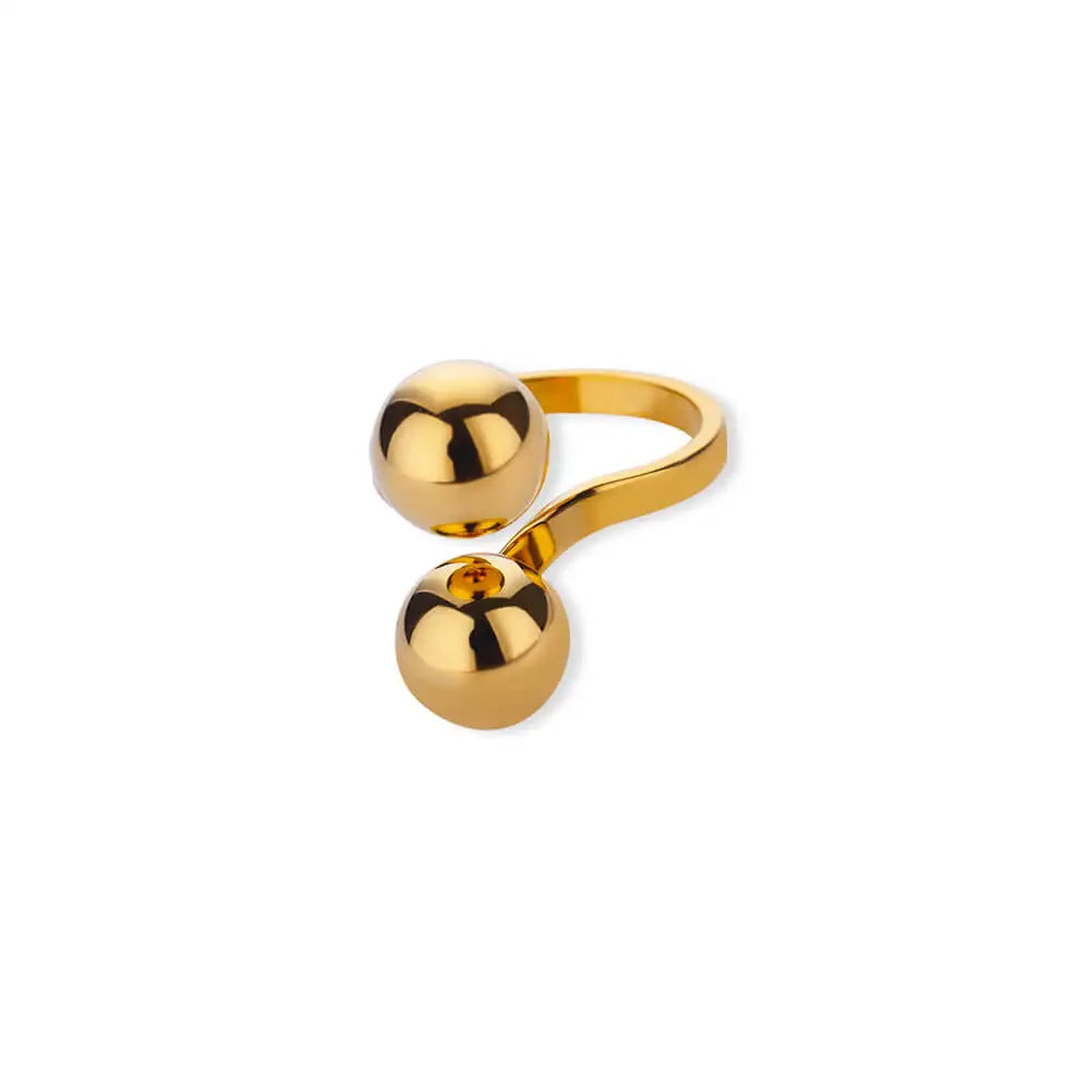 Gold Sphere Ring