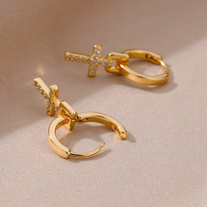 Celeste Heart Hoop Earrings
