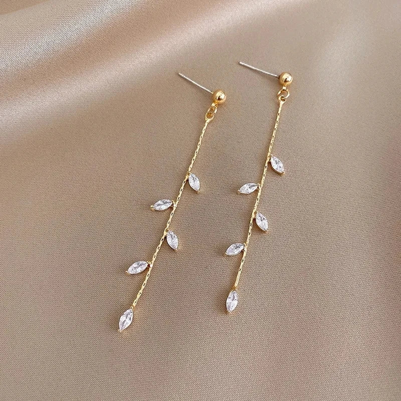 Celeste Golden Leaf Earrings