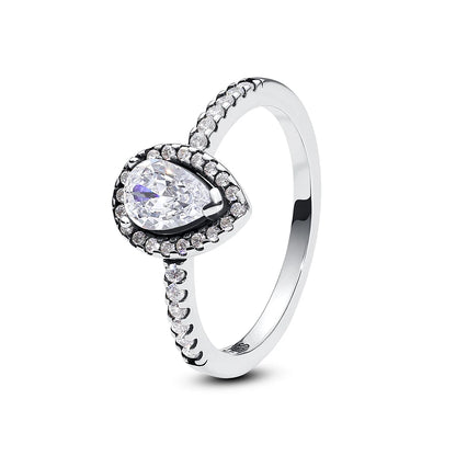 Crystal Love Crown Ring