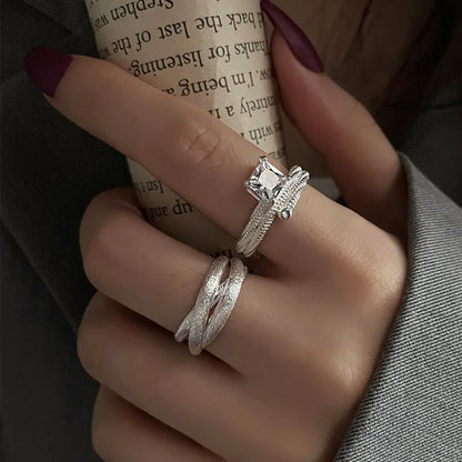 Vintage Geometric Charm Ring