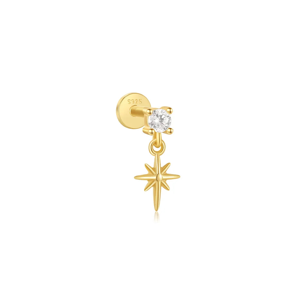 Celeste Moonstar Tassel Stud