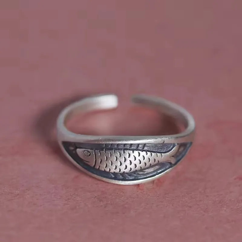 Retro Floral Sterling Ring