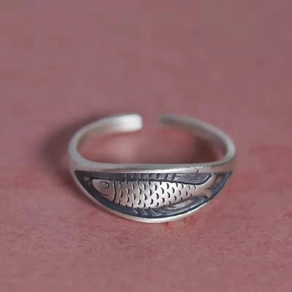 Retro Floral Sterling Ring