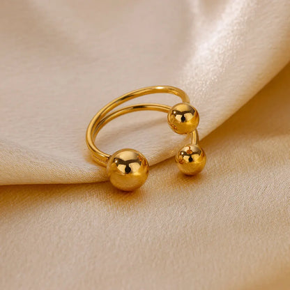 Gold Sphere Ring