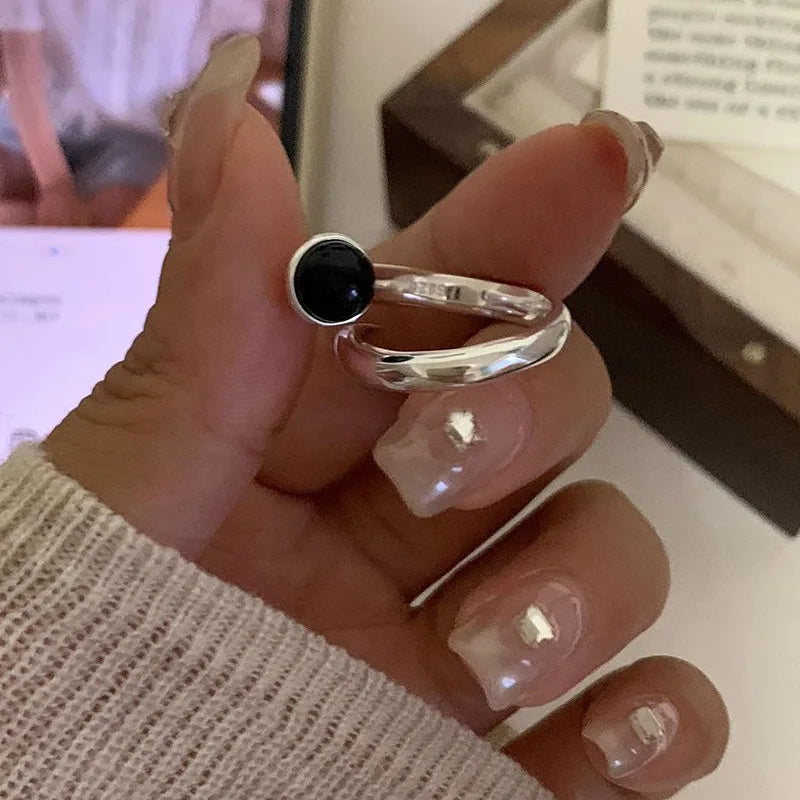 Celeste Double Wave Silver Ring
