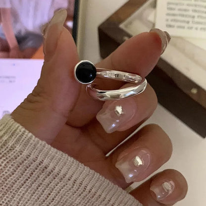 Celeste Double Wave Silver Ring