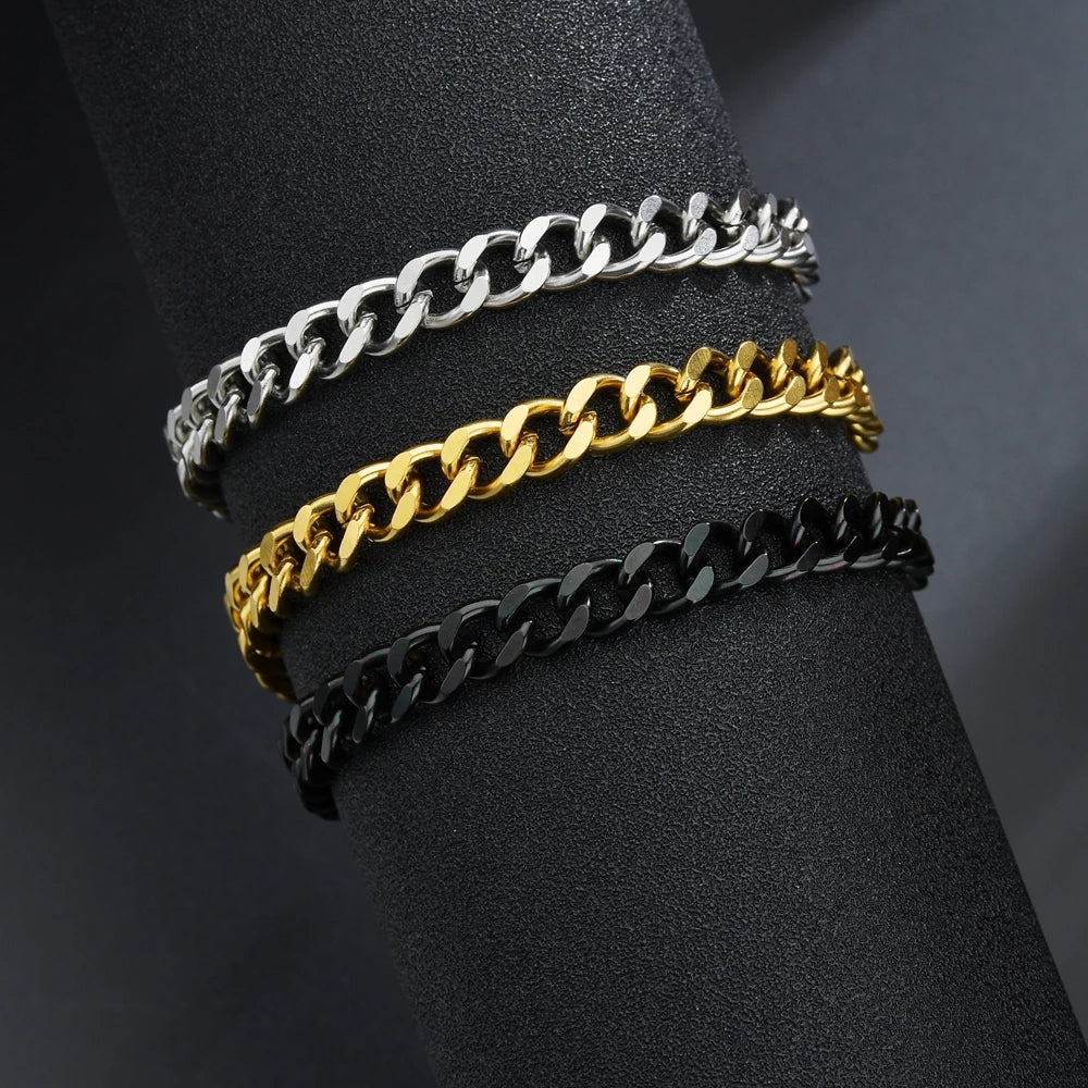 Punk Heavy Cuban Link Wristband