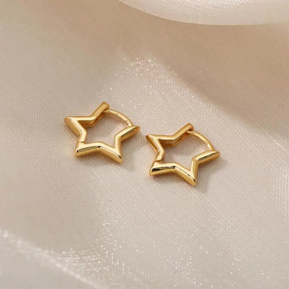 Celeste Heart Hoop Earrings