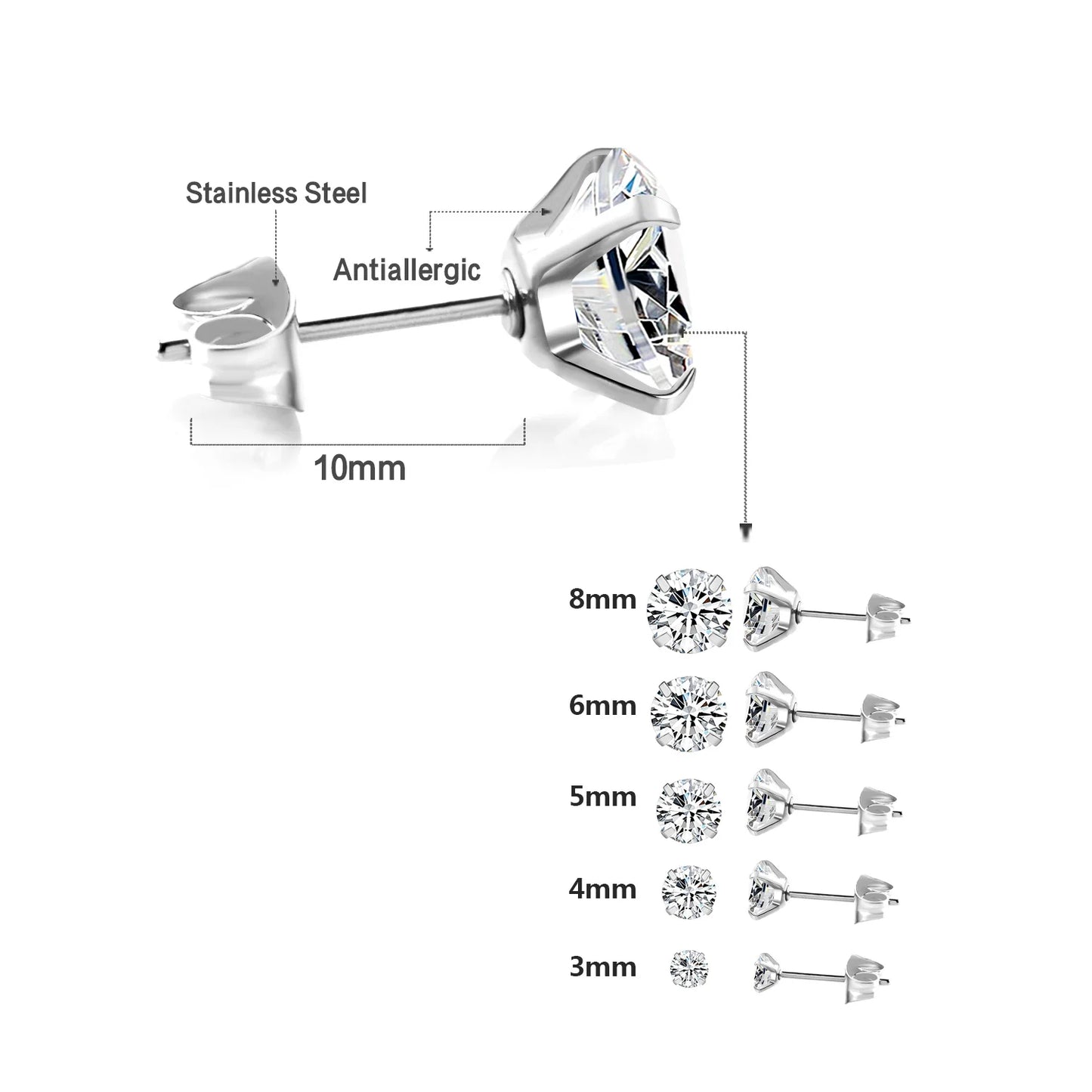 Celeste Crystal Prong Studs