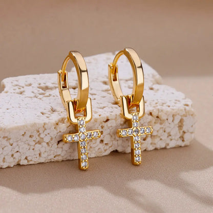 Celeste Heart Hoop Earrings
