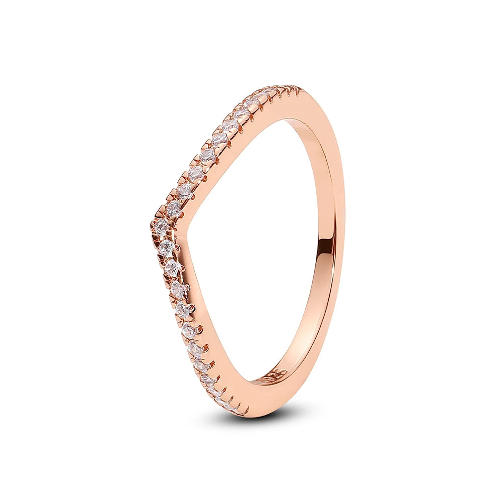 Crystal Love Crown Ring