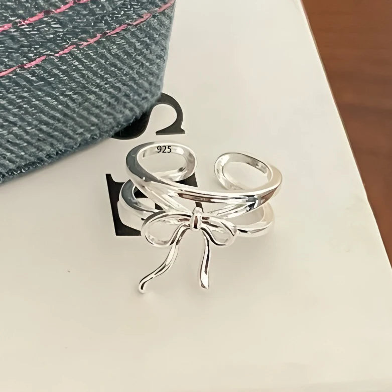 Celeste Double Wave Silver Ring