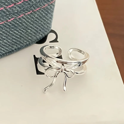 Celeste Double Wave Silver Ring