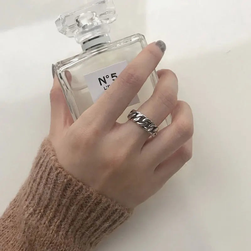 Vintage Geometric Charm Ring