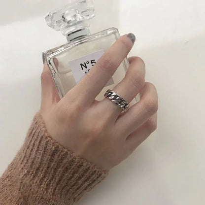Vintage Geometric Charm Ring