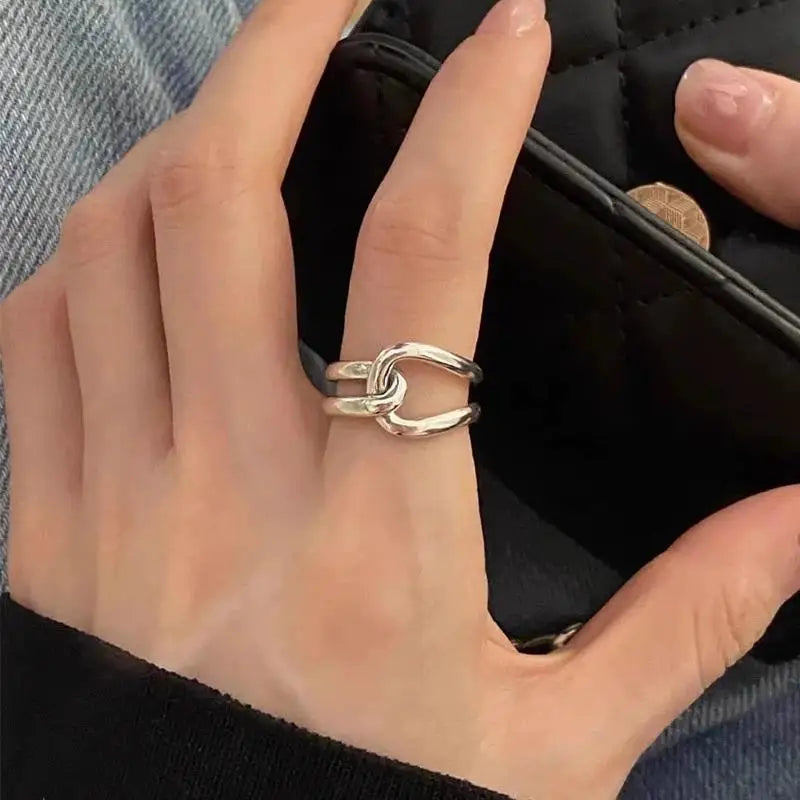 Sterling Twisted Chunk Ring