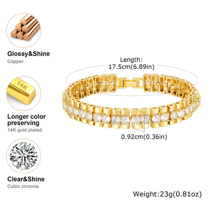 Celeste Gold Paperclip Chain Bracelet