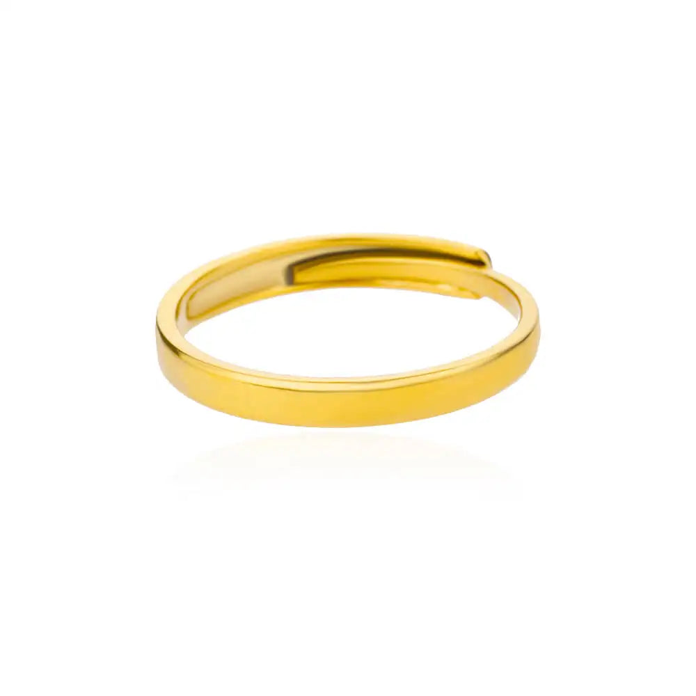 Golden Edge Open Ring