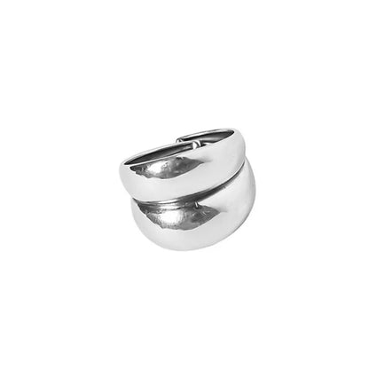 Celeste Double Wave Silver Ring