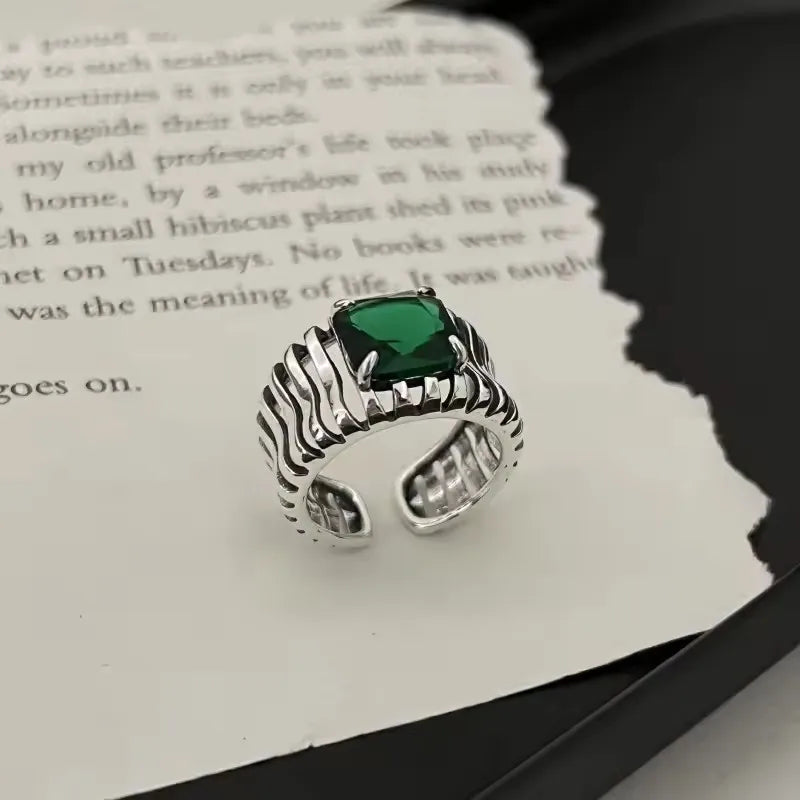Celeste Double Wave Silver Ring