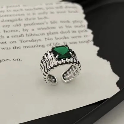 Celeste Double Wave Silver Ring