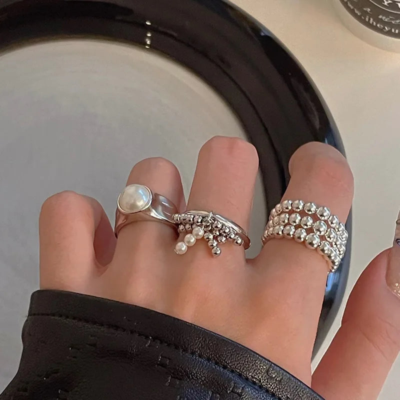 Celeste Double Wave Silver Ring