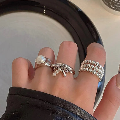 Celeste Double Wave Silver Ring