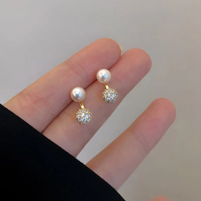 Celeste Pearl Circle Earrings
